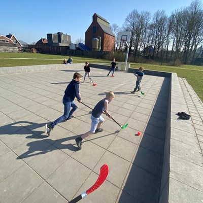 Schoolplein spelen